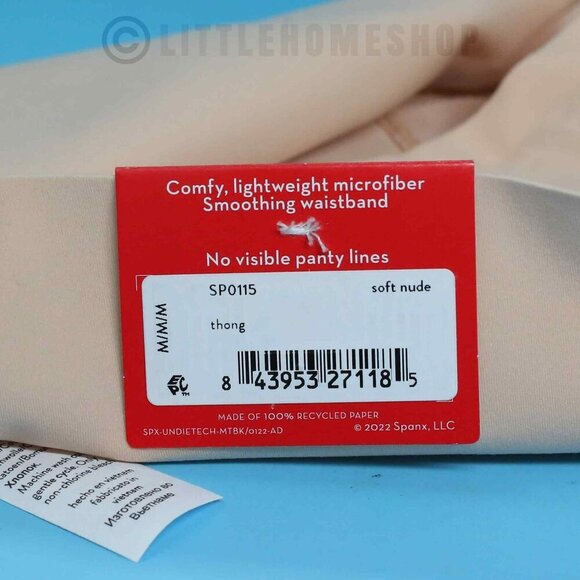 NWT!  Spanx Undie-tectable Thong in Medium, Soft Nude - Picture 5 of 8